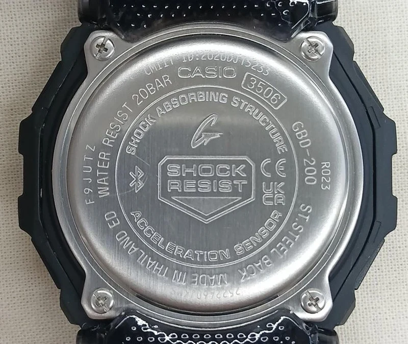 CASIO G-SHOCK Digital Wristwatch GBD-200-A1JF