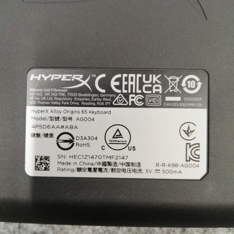 HYPERX Gaming Keyboard AG004