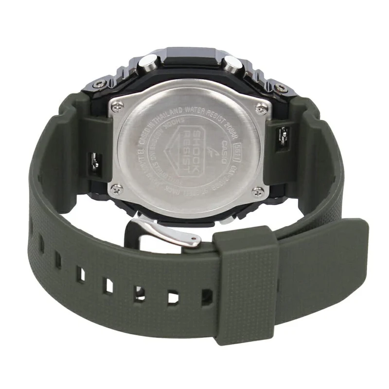 Montre analogique-numérique pour homme CASIO G-SHOCK série GM-2100, acier inoxydable, vert/gris anthracite, GM-2100B-3A [Importation parallèle]