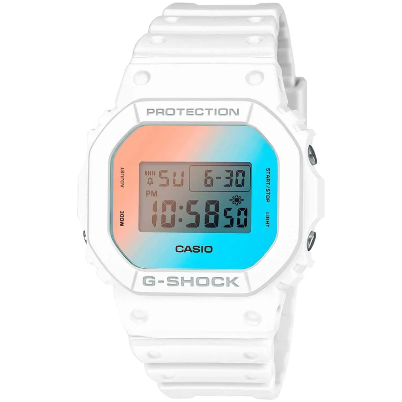 Casio G-Shock Beach Timelapse White Digital Watch DW-5600TL-7