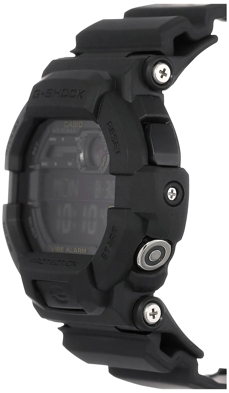 CASIO G-SHOCK Men's Digital Watch with Vibration Function GD-350-1B Black (Overseas Model, Parallel Import)