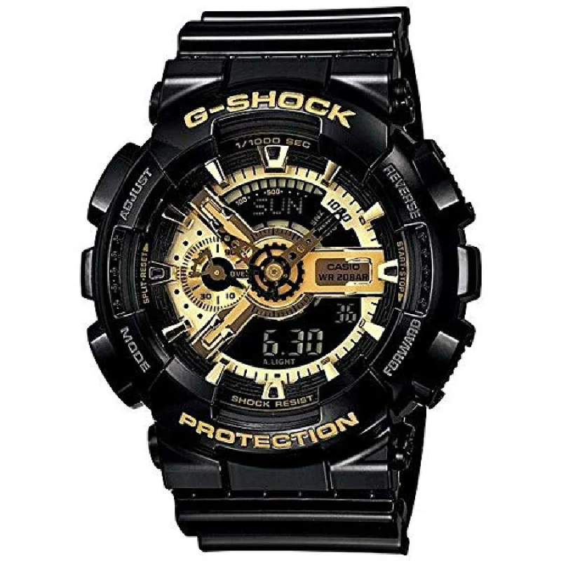 CASIO G-SHOCK MODEL NO. GA-110GB-1A (Gold x Black) Watch [Parallel Import]