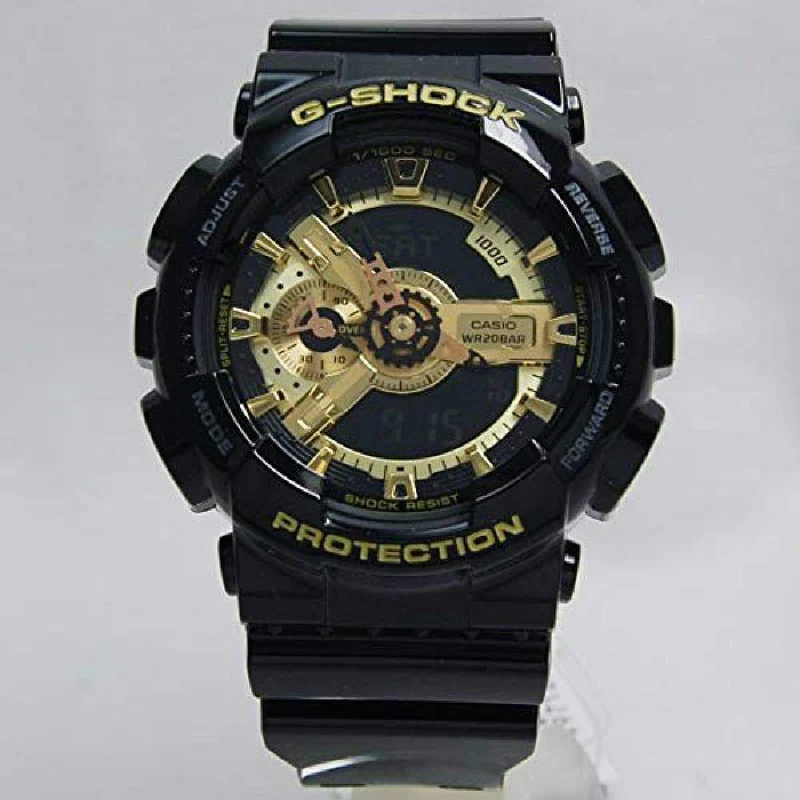 CASIO G-SHOCK MODEL NO. GA-110GB-1A (Gold x Black) Watch [Parallel Import]