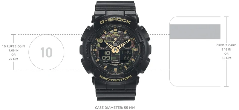 Casio G-Shock Camouflage Watch GA100CF-1A9 [Casio G-Shock Camouflage Watch GA100CF-1A9]