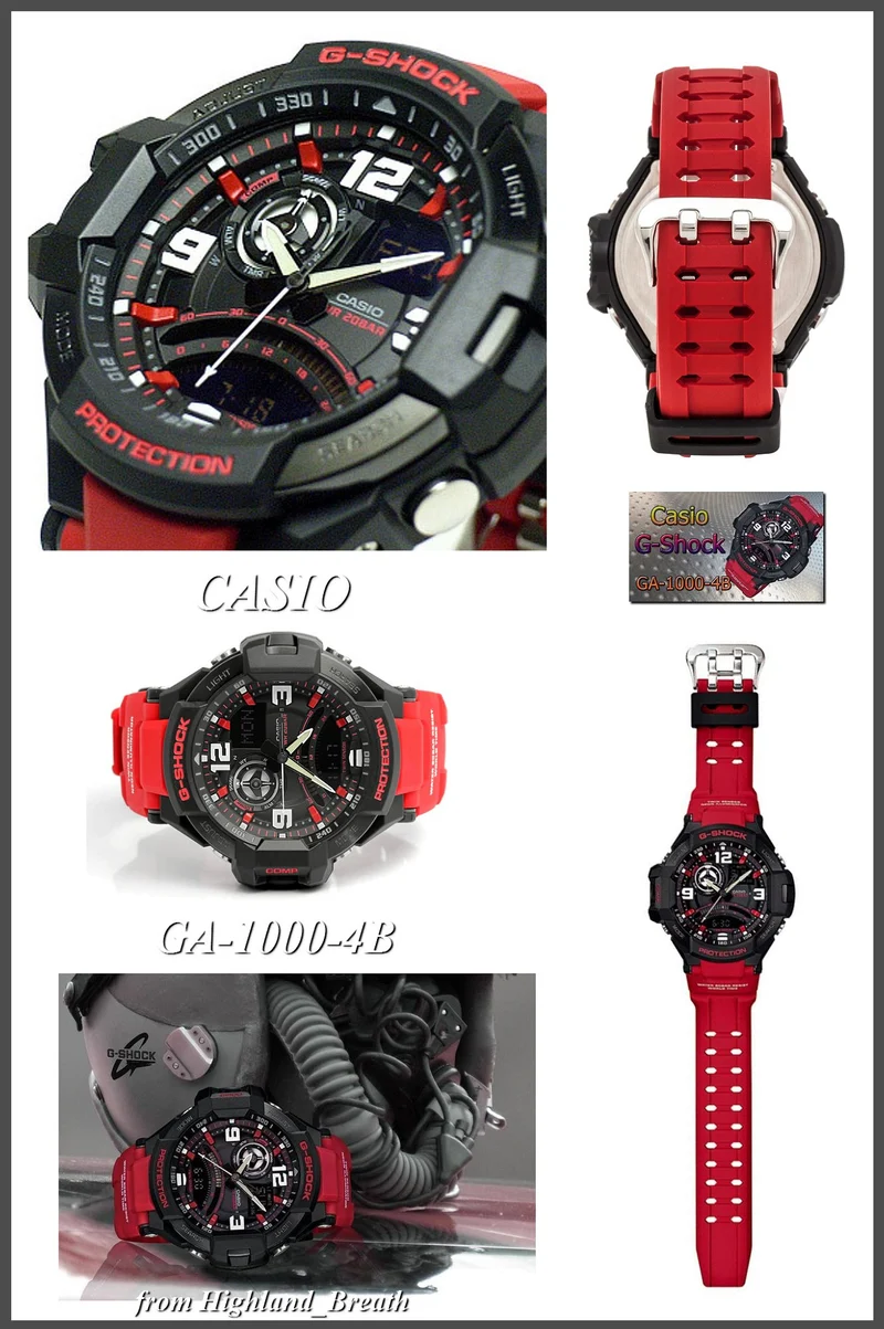 Casio G-SHOCK GA-1000-4B Sky Cockpit Watch (Parallel Import)