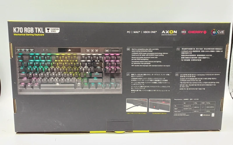 Clavier de jeu CORSAIR K70 RGB TKL/RGP0071