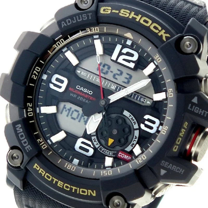 Montre homme CASIO G-SHOCK Mudmaster GG-1000-1A / GG-1000-1ADR à quartz avec affichage de l'heure mondiale (même modèle que le modèle domestique GG-1000-1AJF) [Importation parallèle]