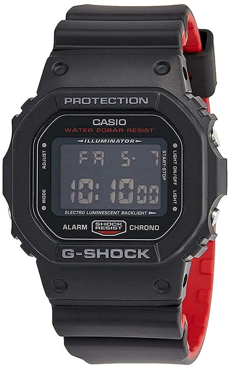 Montre Casio G-Shock DW-5600HR-1D noire pour homme, à mouvement quartz et affichage numérique (Livraison internationale disponible)