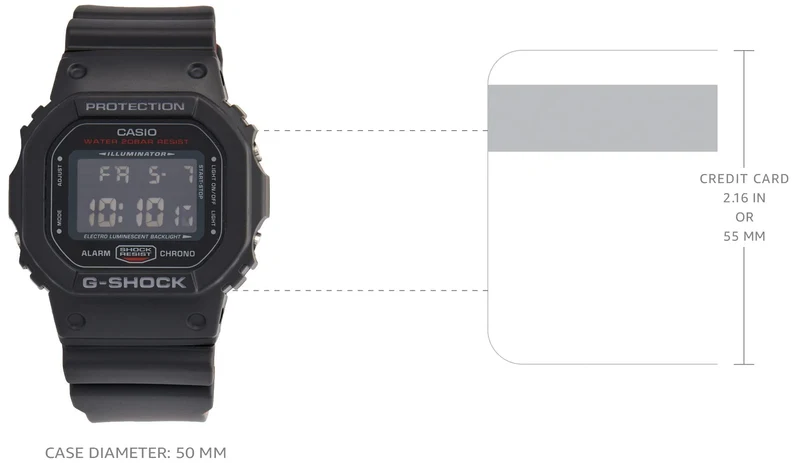 Montre Casio G-Shock DW-5600HR-1D noire pour homme, à mouvement quartz et affichage numérique (Livraison internationale disponible)