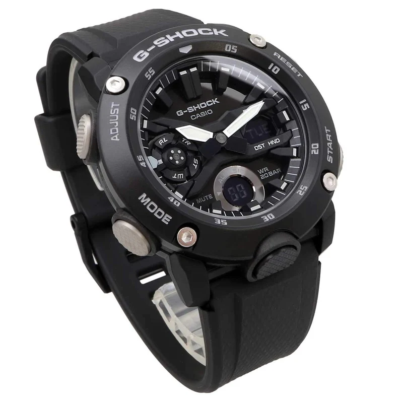 [Casio] CASIO G-SHOCK Analog-Digital Watch, Black, Carbon/Resin, 20 ATM Water Resistant, Overseas Model GA-2000S-1A [Parallel Import]