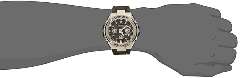 Montre CASIO G-SHOCK G-STEEL analogique-numérique radiopilotée solaire GST-W110-1A / GST-W110-1AER (Modèle international - Identique au modèle national GST-W110-1AJF) Montre homme [Importation parallèle]