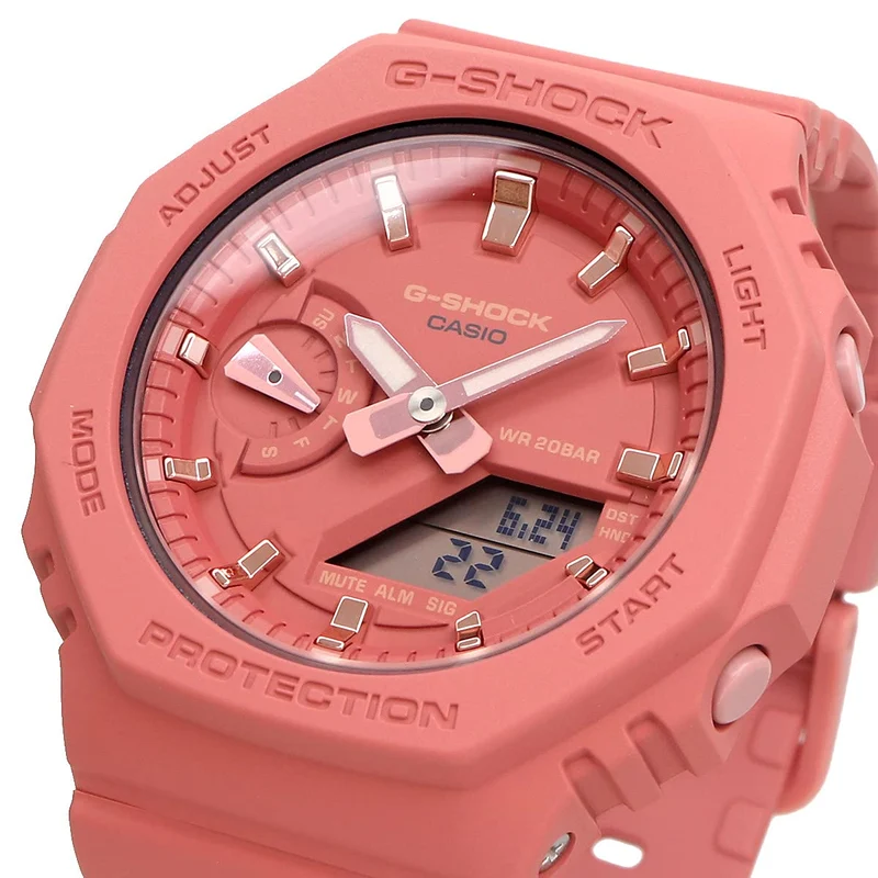 [Casio] CASIO G-SHOCK Octagon Design GMA-S2100-4A2 Men's/Women's Matte Salmon Pink [Parallel Import]