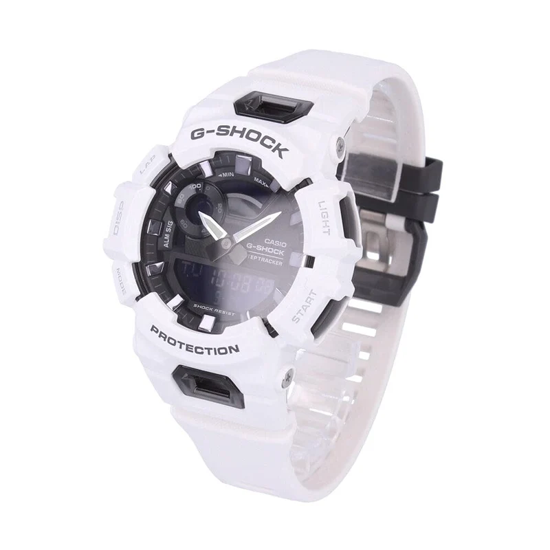 Montre de sport CASIO G-SHOCK Bluetooth pour homme, étanche, analogique-numérique, blanche/noire, GBA-900-7A [Importation parallèle]