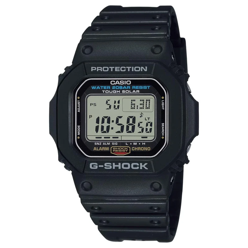[Casio] Montre homme G-SHOCK Origin série 5600, heure mondiale, solaire, G-5600UE-1DR [Importation parallèle]
