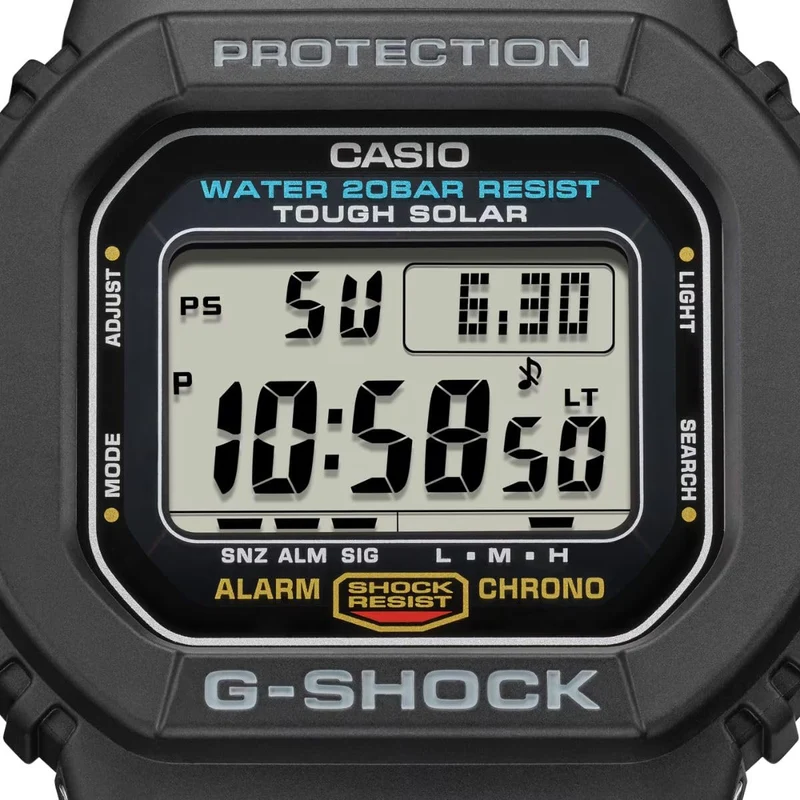 [Casio] Montre homme G-SHOCK Origin série 5600, heure mondiale, solaire, G-5600UE-1DR [Importation parallèle]