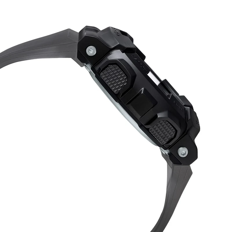 Casio G-Shock Analog Digital World Time Watch, Black/Gray, Strap