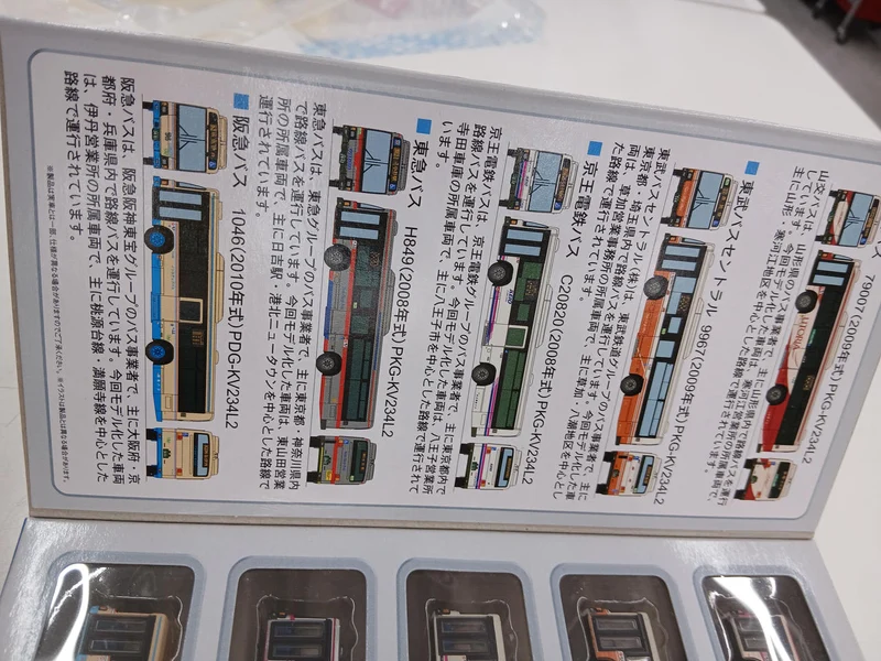 Tomytec The Bass Collection 1/150 Hino Blue Ribbon II Ensemble de 5 unités sans marche